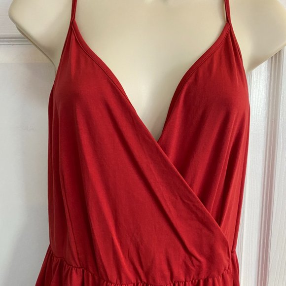 Red Spaghetti Strap Maxi Dress - Picture 3 of 6